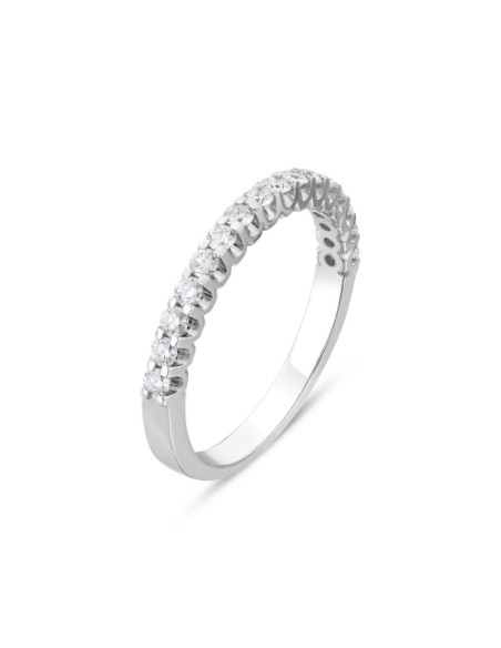 0,42ct- ANILLO DIAMANTES ORO BL 18K