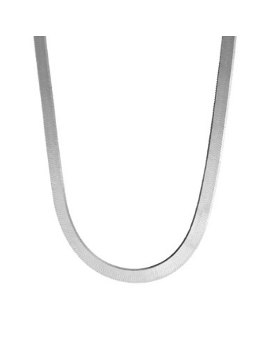 CADENA SERPIENTE PEQUEÑA PLATA 40CM