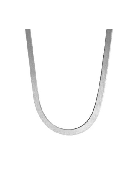 CADENA SERPIENTE PEQUEÑA PLATA 40CM