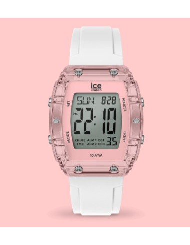 Reloj para mujer ICE digit boliday White Pink