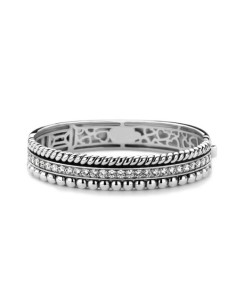 Pulsera Rígida de Plata con Circonitas