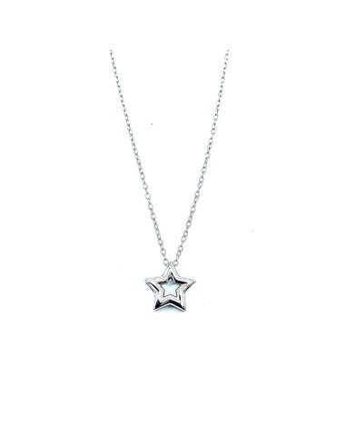 Gargantilla Estrella de Plata de Ley