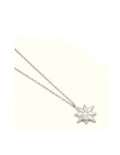 Gargantilla de Plata con Flores y Discos Colgantes