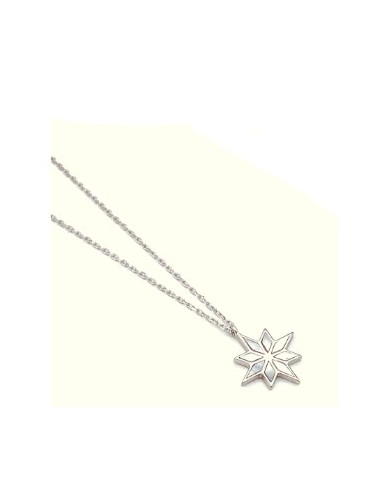 Gargantilla de Plata con Flores y Discos Colgantes