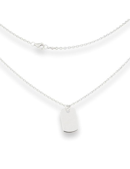 GARGANTILLA PLACA 50CM PLATA DE 1ª LEY