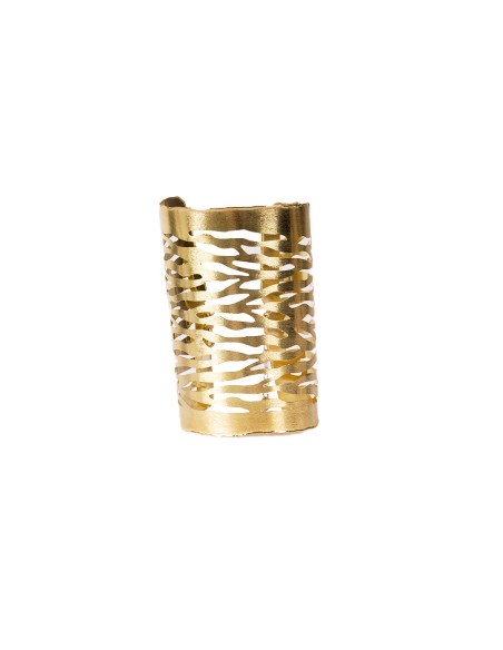 Pulsera esclava athenea zebra - dorado