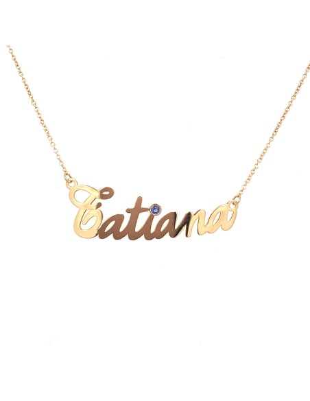 GARGANTILLA TATIANA AGUA MARINA ORO DE 18K