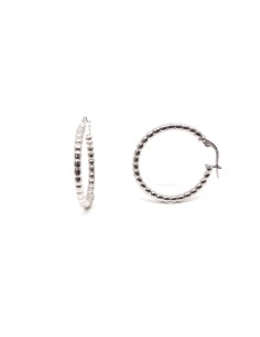 PENDIENTES PARA MUJER PLATA ARO 2,5CM Texturizados
