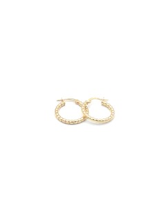 PENDIENTES MUJER PLATA BAÑO ARO 2CM Texturizados