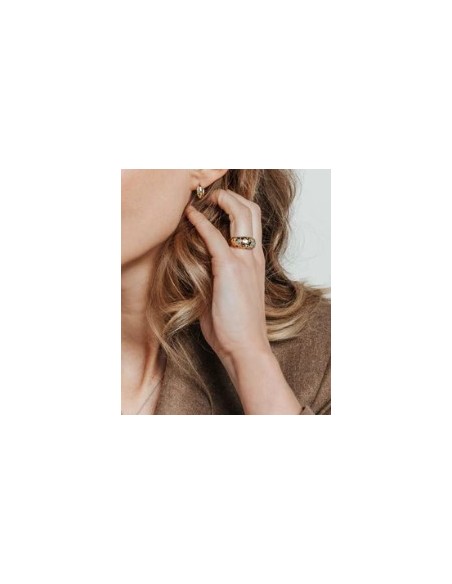 Anillo para mujer Chapado Circonitas Multicolor