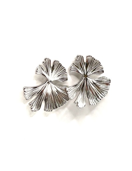 Pendientes flor plata de 1ª ley