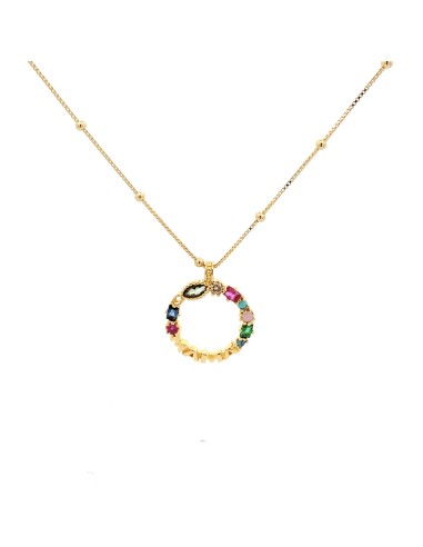 GARGANTILLA "MAMÁ" con Circonitas de PLATA CHAPADA