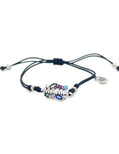 PULSERA MACRAME MULTI ZN MAMA PLATA