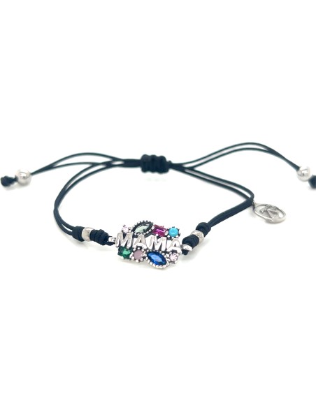 PULSERA MACRAME MULTI ZN MAMA PLATA