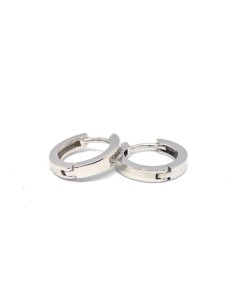PENDIENTES PLATA ARO liso 10mm
