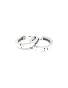 PENDIENTES PLATA ARO liso 1,5cm