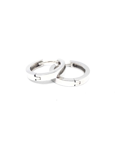 PENDIENTES PLATA ARO liso 1,5cm