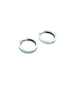 PENDIENTES PLATA ARO liso 18mm