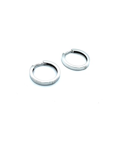PENDIENTES PLATA ARO liso 18mm