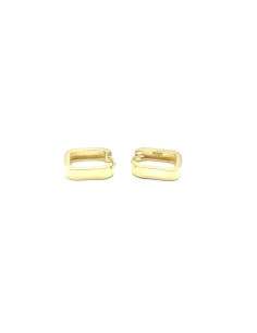 Pendientes Cuadrados de Plata Chapada
