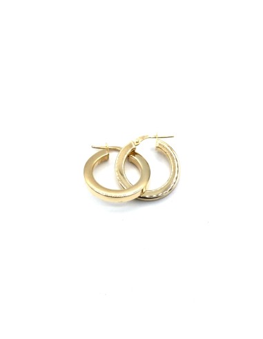 PENDIENTES PLATA CH ARO PLANO 3X3 1,5 CM
