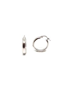 PENDIENTES PLATA  ARO media caña 1,5cm