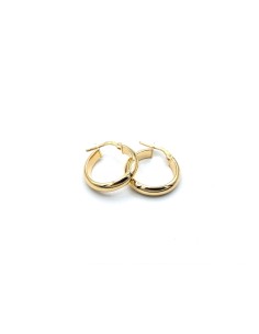 PENDIENTES PLATA CH ARO media caña 1,5cm