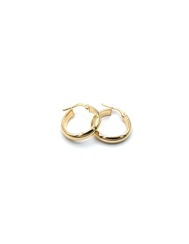 PENDIENTES PLATA CH ARO media caña 1,5cm