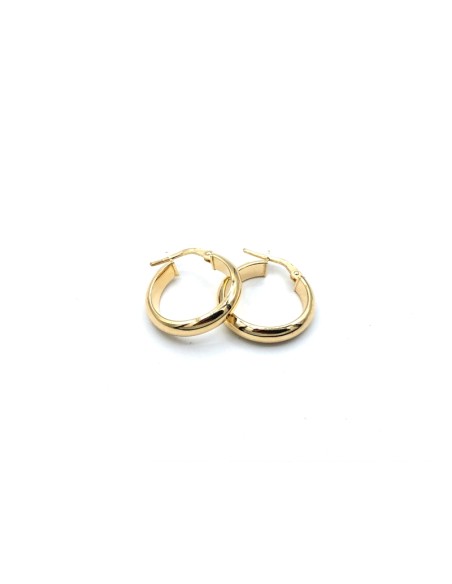 PENDIENTES PLATA CH ARO media caña 1,5cm