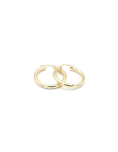 PENDIENTES PLATA CH ARO 3MM 2,5cm