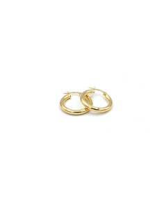PENDIENTES PLATA CH ARO 3MM 2cm