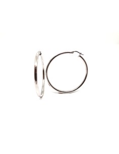 PENDIENTES PLATA ARO 3MM 4,5cm