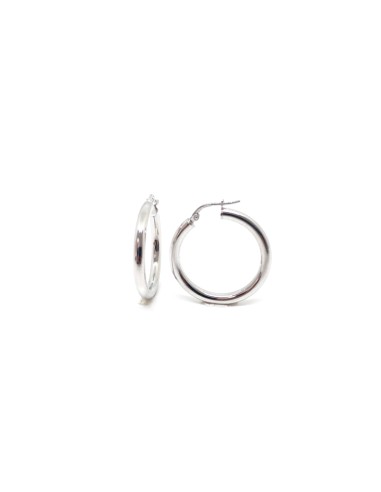 PENDIENTES PLATA ARO 3MM 2,5cm