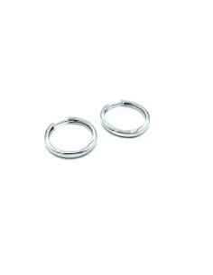 PENDIENTES PLATA ARO 1/2 CAÑA 14 MM