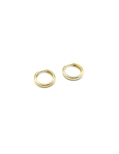PENDIENTES PLATA CH ARO 1/2 CAÑA 12 MM