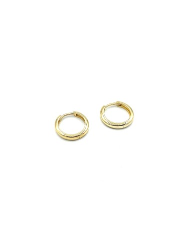 PENDIENTES PLATA CH ARO 1/2 CAÑA 12 MM