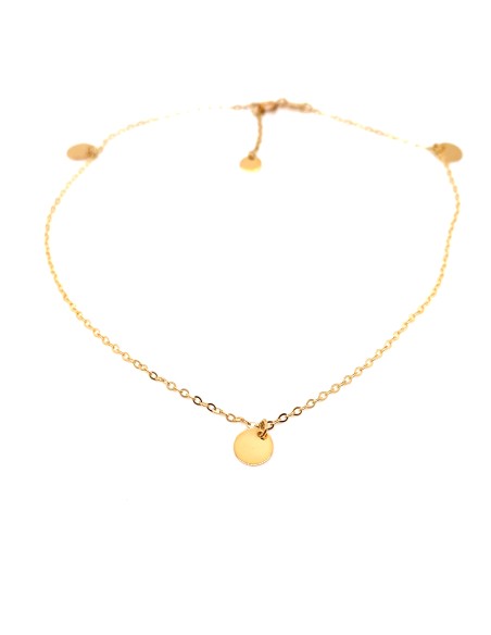 TOBILLERA CÍRCULOS  ORO DE 18K