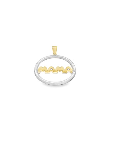 Colgante mama bicolor oro de 18k