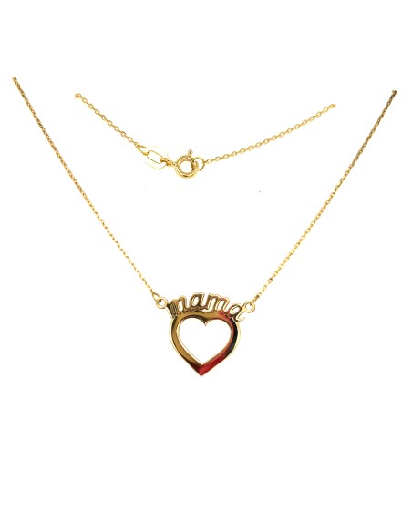 GARGANTILLA MAMA CORAZÓN ORO DE 18K