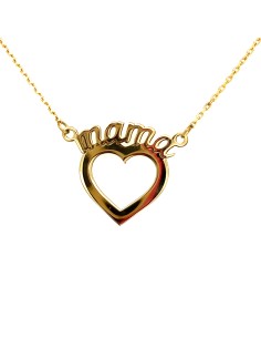 GARGANTILLA MAMA CORAZÓN ORO DE 18K 2