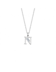 LOTUS SILVER COLLAR SRA.LETRA.N
