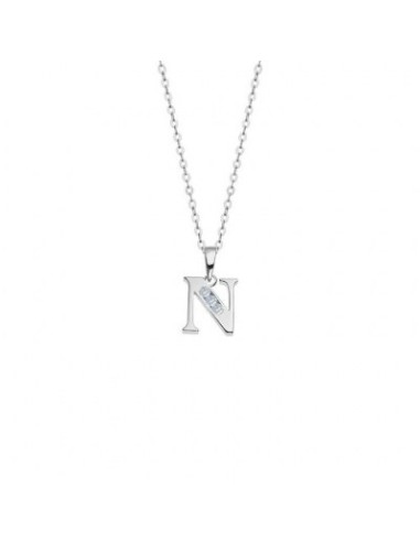 LOTUS SILVER COLLAR SRA.LETRA.N