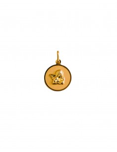 COLGANTE ORO PLACA ANGEL ORO DE 18K