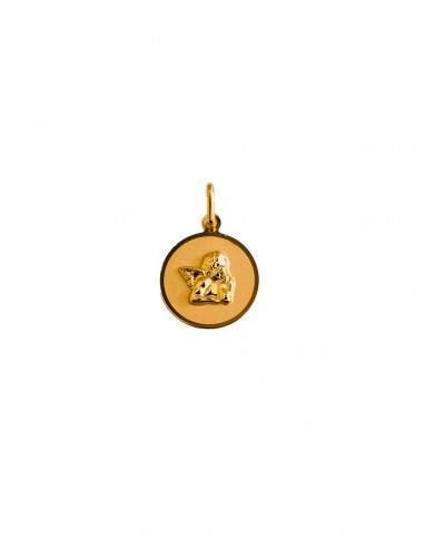 COLGANTE ORO PLACA ANGEL ORO DE 18K