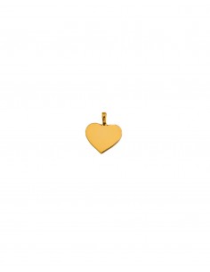 Colgante Corazón Liso en Oro de 18K
