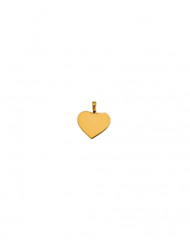 Colgante Corazón Liso en Oro de 18K