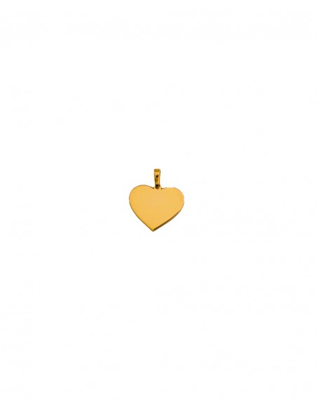 Colgante Corazón Liso en Oro de 18K