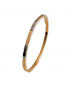 Esclava para mujer de oro bicolor 18k
