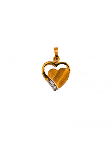 Colgante corazón oro zn
