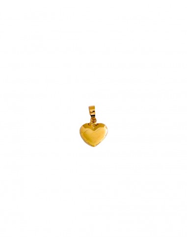 Colgante corazón liso oro